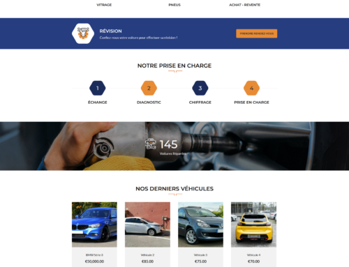 D&C Automobiles – Site Internet